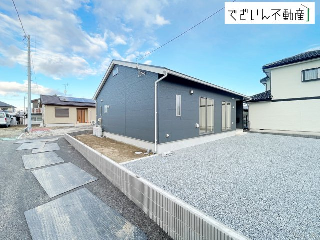 【外観】 | Cradle garden上里町大御堂第4　【平屋】新築住宅 | ≪2号棟≫
現地(2025年12月撮影)