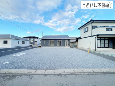 【外観】 | Cradle garden上里町大御堂第4　【平屋】新築住宅 | ≪2号棟≫
現地(2025年12月撮影)