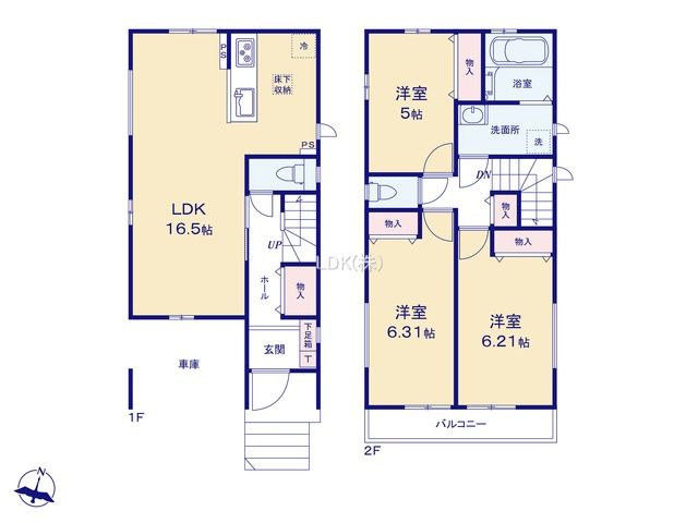 【間取り】 | 新築戸建／ふじみ野市鶴ケ舞１丁目（全1棟）