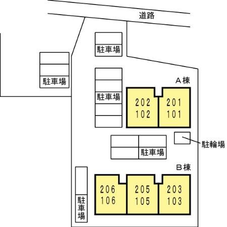 セジュールよあけ【キャッシュバック対象】の区画図