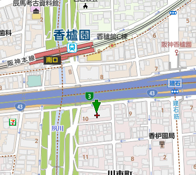 夙川グランドハイツの地図