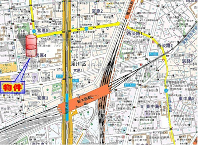 【地図】 | ノルデンタワー新大阪プレミアム