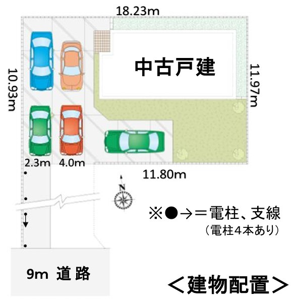 行田市城西5丁目　中古戸建の区画図|図面と現況が異なる場合、現況を優先とします。