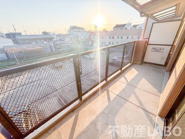 ベルフォーレ平野Ⅰのバルコニー