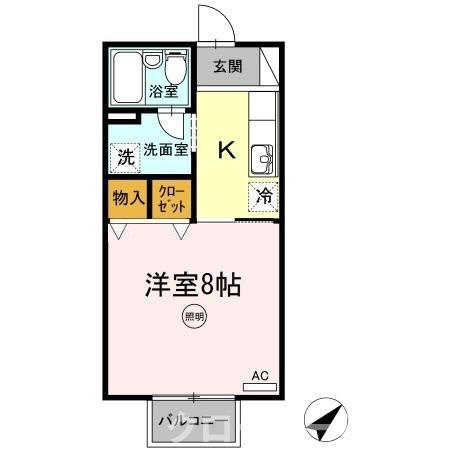 セジュール２１ B棟の間取り