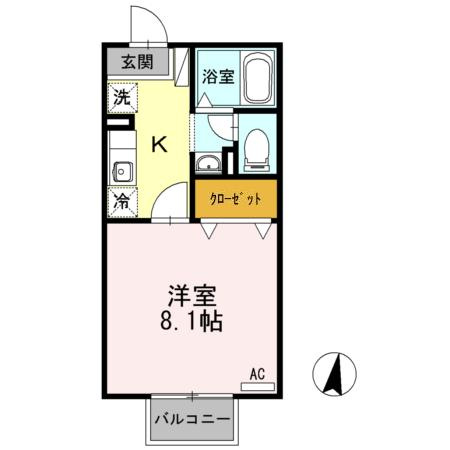 モストフィールド上地の間取り