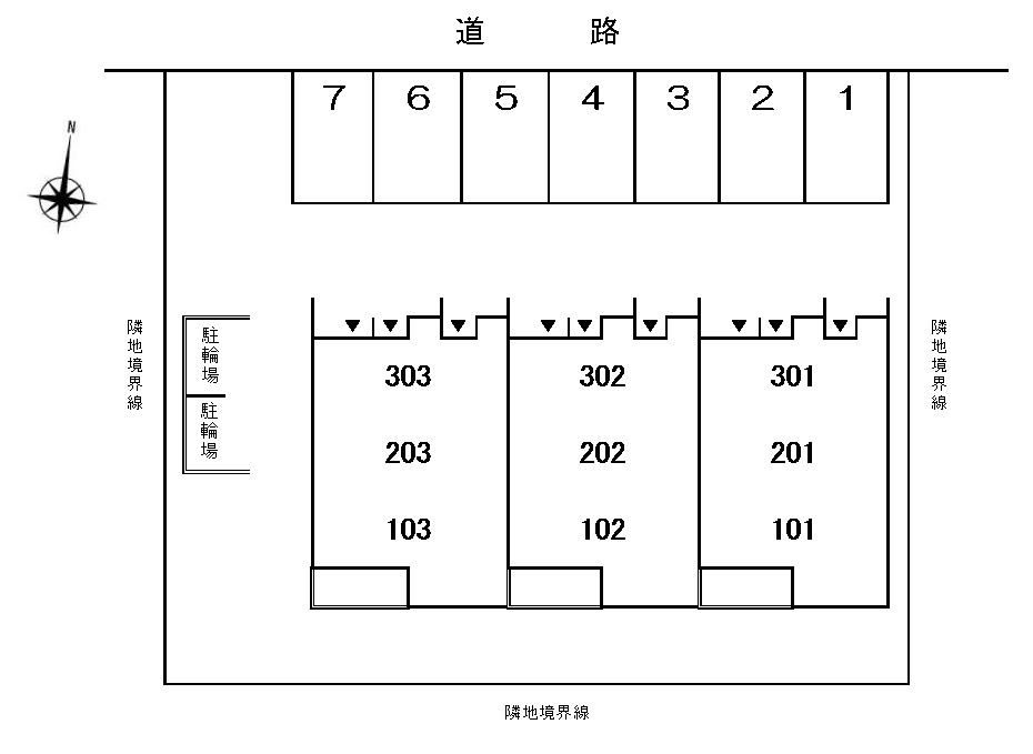 ラフレシールの区画図