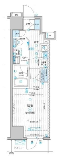 メインステージ入谷Ⅳの間取り