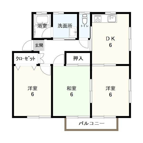 メイプル原古才の間取り