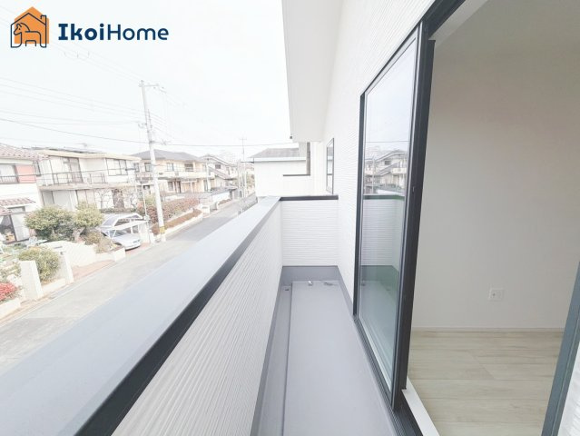 神戸市西区竹の台５丁目１期　2号棟のバルコニー|【ホームページに現地動画掲載中】●年中無休：当日予約可●大きな建物ございませんので陽当り・通風良好。