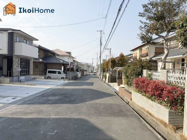 神戸市西区竹の台５丁目１期　2号棟の前面道路含む現地写真|【ホームページに現地動画掲載中】●年中無休：当日予約可●前面道路幅員広々約6.5ｍ！交通量少ないです