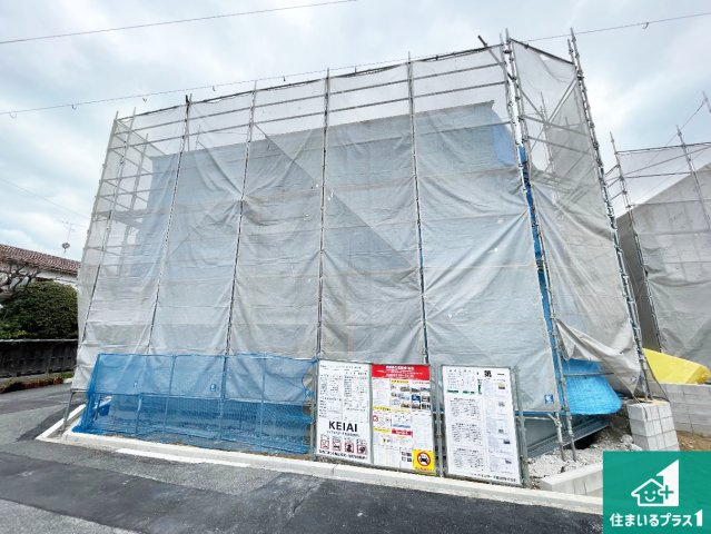 伊丹市鈴原町　第2期　新築一戸建ての外観|周辺は落ち着いた街並みの住宅地！子育てがしやすい住環境です！まだ未完成ですが、現地でしかわからない事もございます。是非一度ご覧ください。