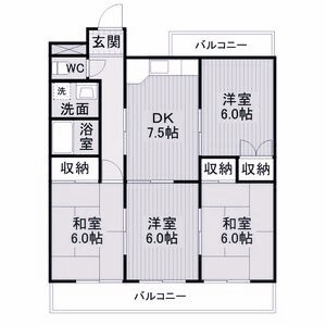 ヴィラ８８の間取り