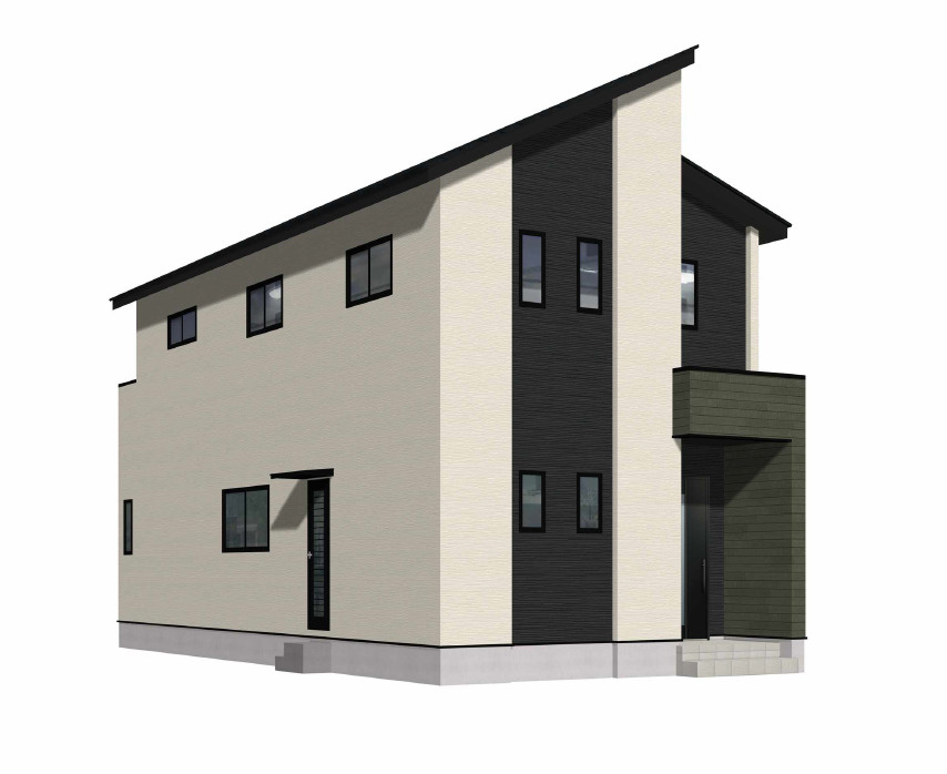 北九州市八幡西区町上津役西1丁目2期1号棟の外観パース|外観パースです