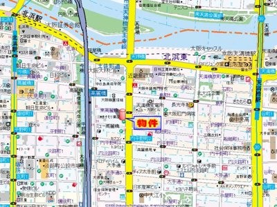 【地図】 | プレサンス中之島公園南