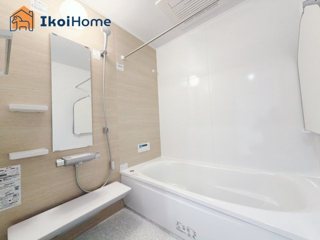 神戸市西区福吉台２丁目　１号棟　新築戸建の浴室|【ホームページに現地動画掲載中】●年中無休：当日予約可●1坪タイプの広々したユニットバスになります