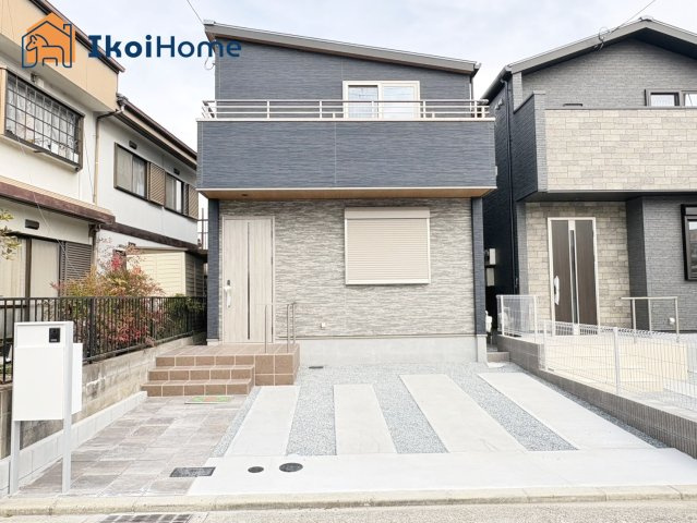 神戸市西区福吉台２丁目　１号棟　新築戸建の外観|【ホームページに現地動画掲載中】●年中無休：当日予約可●太陽光・乾太くん完備！収納豊富なお家♪Ｐ2台