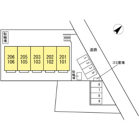 Villa Luminous SHONANDAIの区画図