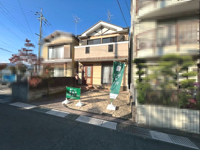 【成約済】長岡京市長岡3丁目　の外観|駐車2台可（車種による）