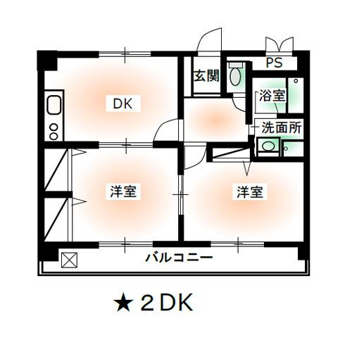 ハートマンションの間取り
