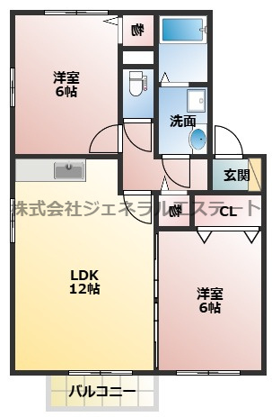 【間取り】 | ロイヤル倉治　B棟