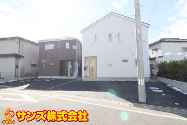 本宮市仁井田字糀壇　　　1号棟　　　五百川小学校、本宮第２中学区の外観|北側から見た外観