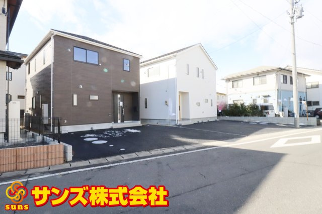 本宮市仁井田字糀壇　　　1号棟　　　五百川小学校、本宮第２中学区の外観|北東側から見た区画全体♪