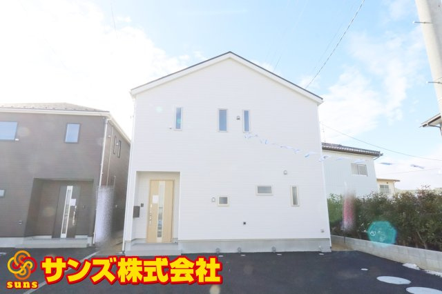 本宮市仁井田字糀壇　　　1号棟　　　五百川小学校、本宮第２中学区の外観|北側から見た外観
