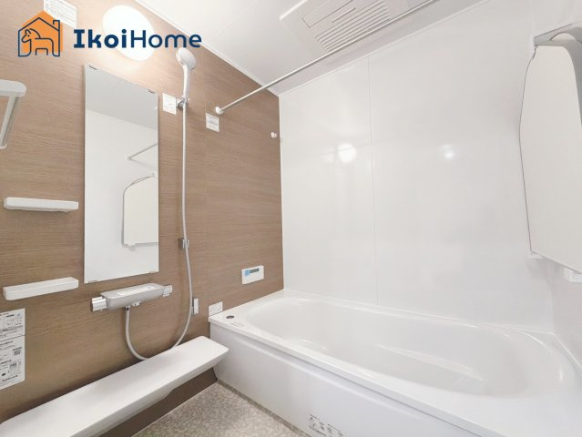 神戸市西区福吉台２丁目　2号棟　新築戸建の浴室|【ホームページに現地動画掲載中】●年中無休：当日予約可●1坪タイプの広々したユニットバスになります