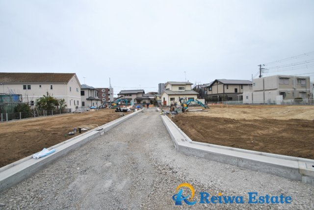 売地　茅ヶ崎市今宿の前面道路含む現地写真