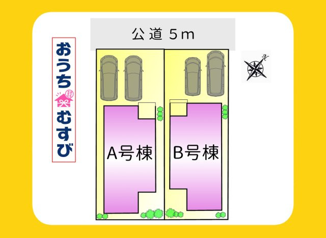 春日井市篠木町2丁目(全2棟)B号棟の区画図
