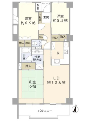 【間取り】 | サニークレスト伊東 弐番館