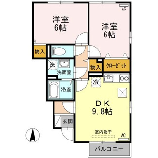 【間取り】 | コスモ　スクエア　A棟