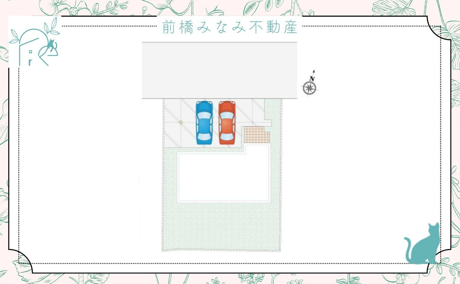前橋市青柳町３期　13号棟(全14棟)　新築建売分譲の区画図