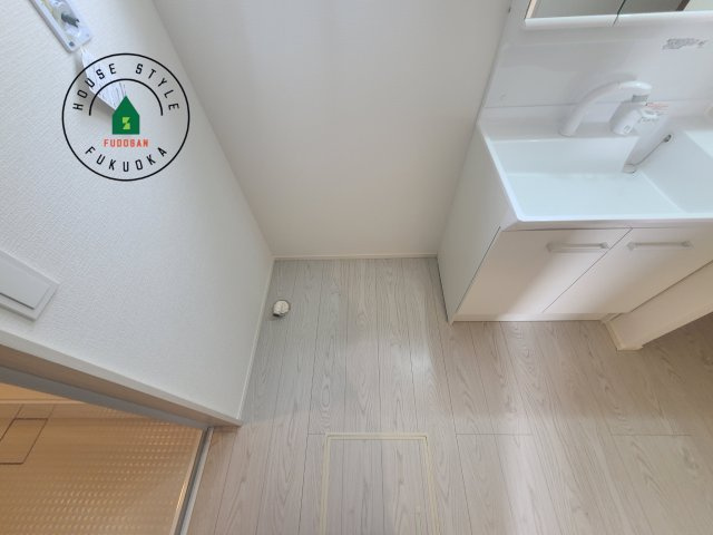 福岡市東区大岳2丁目第1-2棟（2号棟）の内観：施工例|ランドリースペースとなります。広々して有効的にご使用できます。 