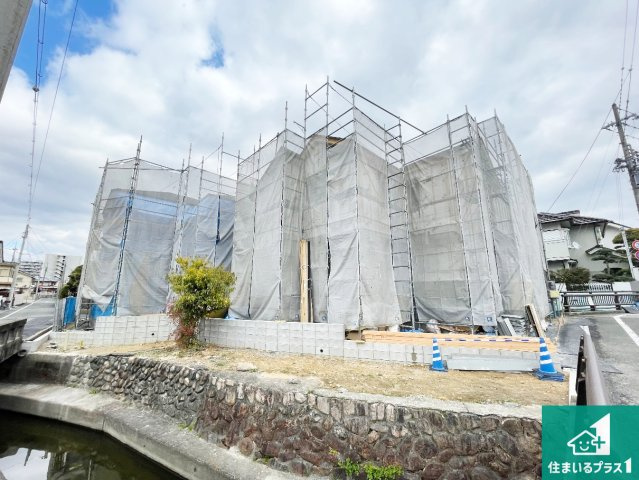 伊丹市鈴原町　第2期　新築一戸建ての外観|周辺は落ち着いた街並みの住宅地！子育てがしやすい住環境です！まだ未完成ですが、現地でしかわからない事もございます。是非一度ご覧ください。