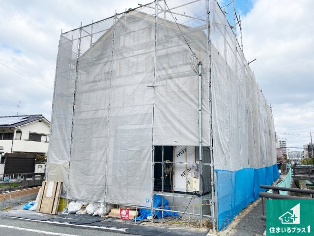 伊丹市鈴原町　第2期　新築一戸建ての外観|周辺は落ち着いた街並みの住宅地！子育てがしやすい住環境です！まだ未完成ですが、現地でしかわからない事もございます。是非一度ご覧ください。
