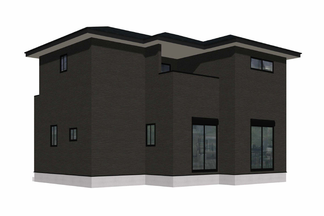 北九州市八幡西区中の原3丁目3期3号棟の外観パース