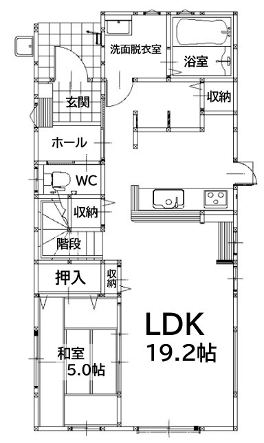 北九州市八幡西区中の原3丁目3期2号棟の間取り