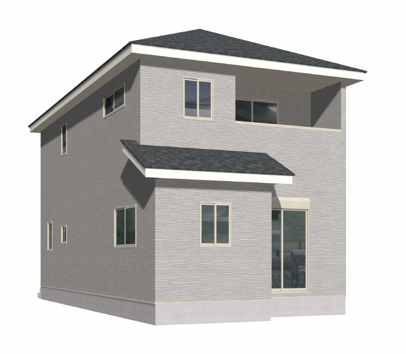 北九州市八幡西区町上津役西1丁目2期2号棟の外観パース