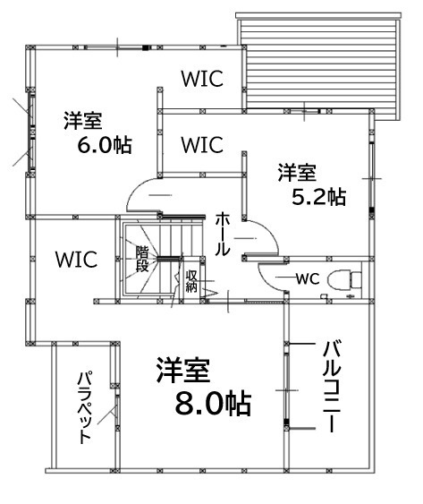 中間市中尾2丁目1期1号棟の間取り