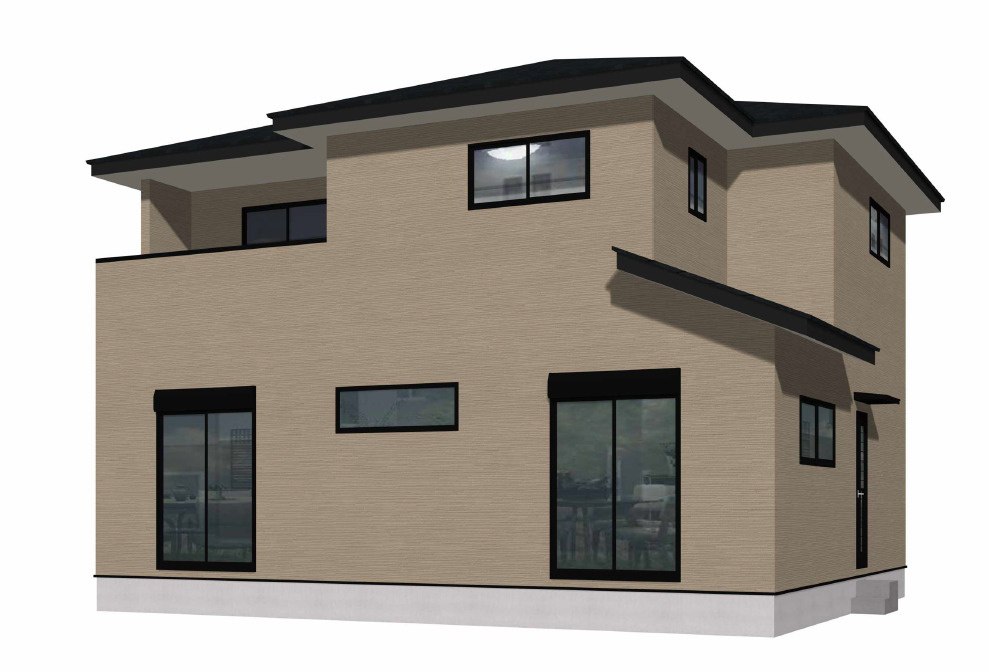 中間市中尾2丁目1期1号棟の外観パース