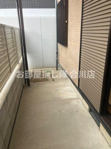 国分町戸建のバルコニー