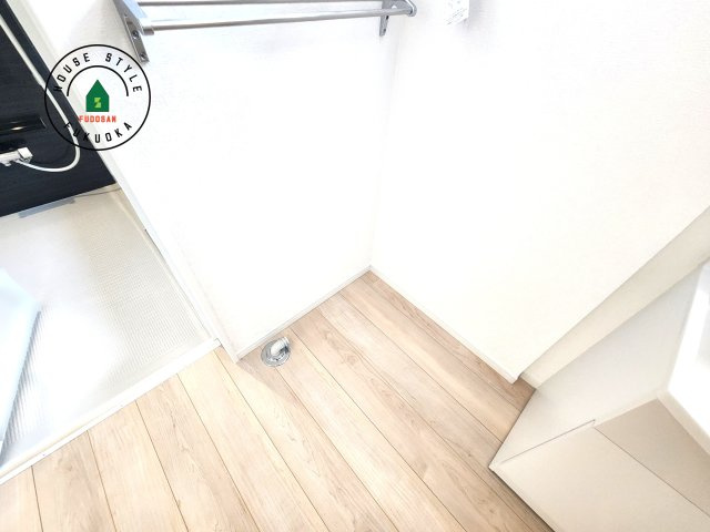 糟屋郡新宮町緑ヶ浜2丁目第2-2棟（2号棟）の内観：施工例|ランドリースペースは広さもたっぷり。