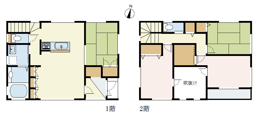 小田原市小船　中古戸建の間取り