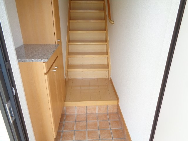 サンミルトＡの玄関