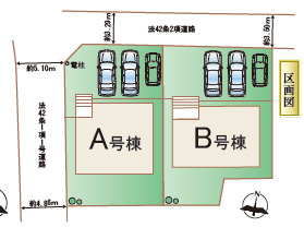 仲介手数料不要　ハートフルタウン大津町岩坂530番【大津南小・大津中】の区画図