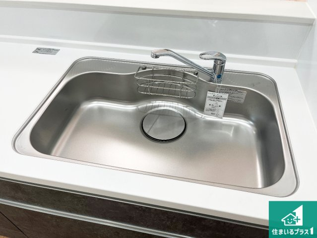 加古川市平荘町山角　新築一戸建ての設備|広々としたシンクで食器洗いも楽々！