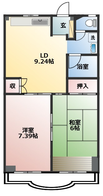 UKマンションの間取り