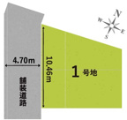 八尾市久宝園2丁目土地　美園小学校区　近鉄久宝寺口駅の画像